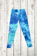 Load image into Gallery viewer, Buttery Soft Leggings - Tie Dye Light Blue/Aqua
