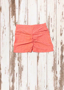 TikTok Shorts & Crop Top - Coral Orange