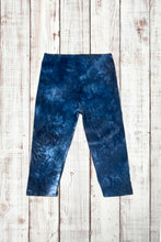 Load image into Gallery viewer, Buttery Soft Capri Leggings - Navy Blue Tie Dye
