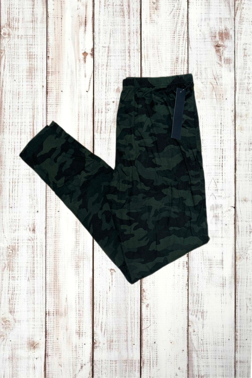 Buttery Soft Leggings - Deep Green Camo