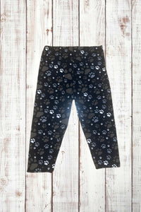 Buttery Soft Capri Leggings - Big Paw Prints