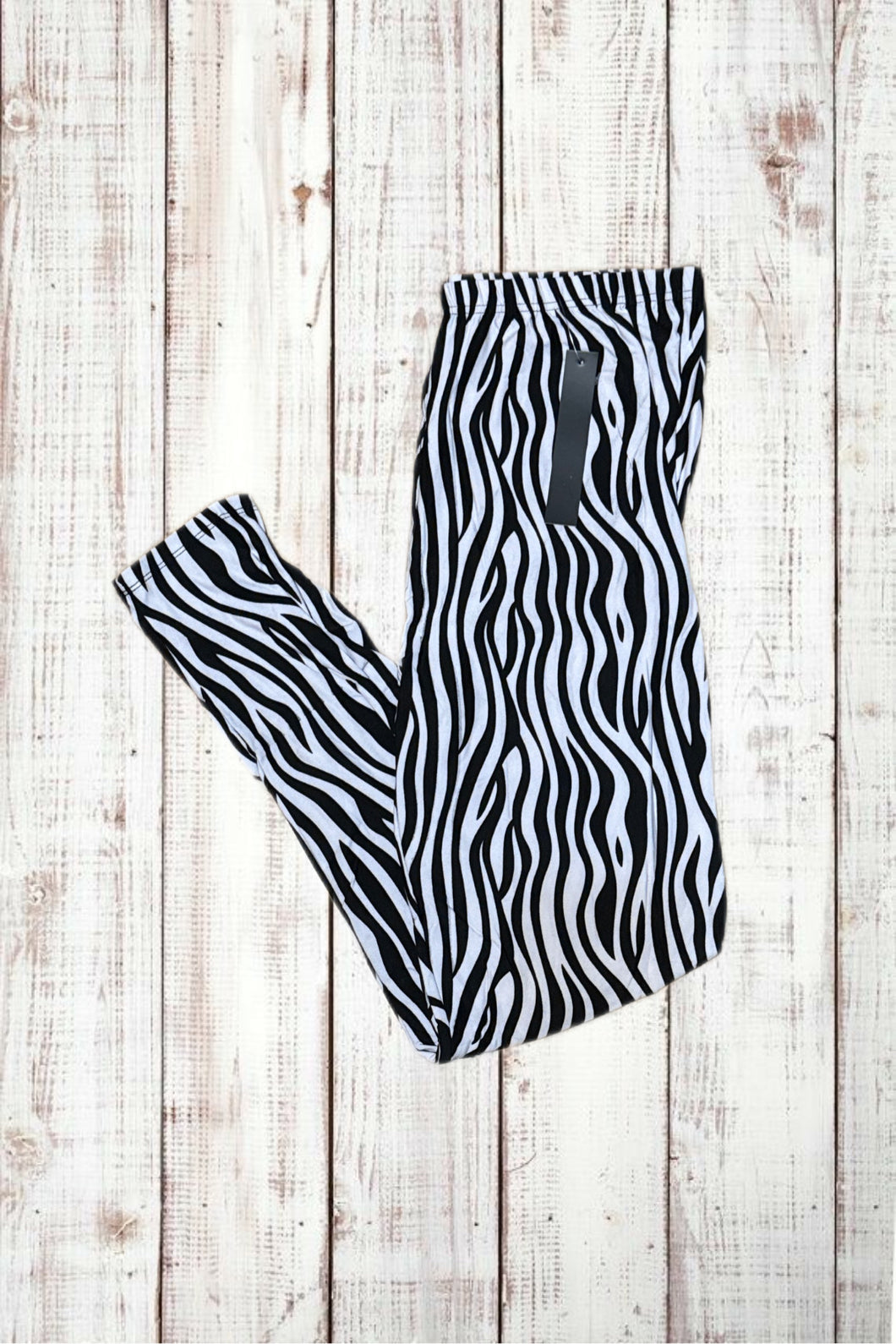 Buttery Soft Leggings - Zebra Print