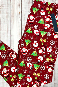 Buttery Soft Leggings - Rockin Around the Christmas Tree