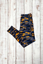 Load image into Gallery viewer, Buttery Soft Leggings - Camo Orange/Gray/Black
