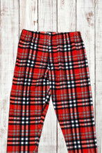 Load image into Gallery viewer, Buttery Soft Leggings - Bright Red Plaid
