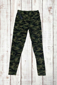 Buttery Soft Leggings - Traditional Green Camo