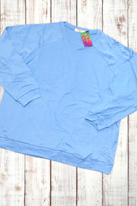 Pullover Crewneck Sweatshirt - Light Blue