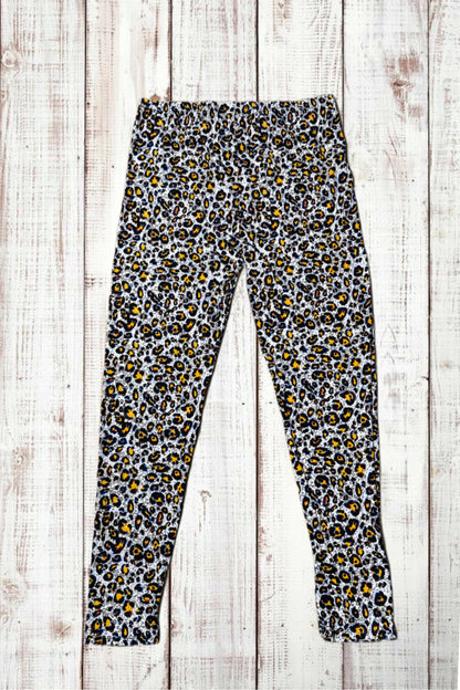 Buttery Soft Leggings - Retro Cheetah Print