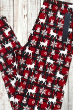 Load image into Gallery viewer, Buttery Soft Leggings - Reindeer Holiday Plaid
