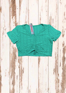 TikTok Shorts & Crop Top - Green