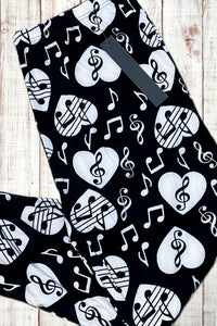 Buttery Soft Capri Leggings - Dance to the Music