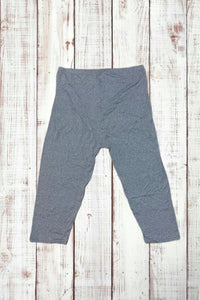 Buttery Soft Capri Leggings - Heather Gray