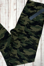 Load image into Gallery viewer, Buttery Soft Leggings - Traditional Green Camo
