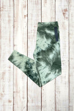 Load image into Gallery viewer, Buttery Soft Leggings - Tie Dye Olive Green
