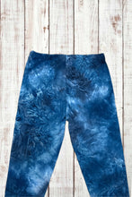 Load image into Gallery viewer, Buttery Soft Leggings - Tie Dye Navy Blue
