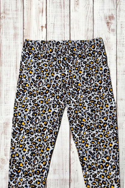 Buttery Soft Leggings - Retro Cheetah Print