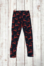 Load image into Gallery viewer, Buttery Soft Leggings - Holiday Plaid Reindeer
