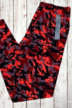 Load image into Gallery viewer, Buttery Soft Leggings - Camo Red
