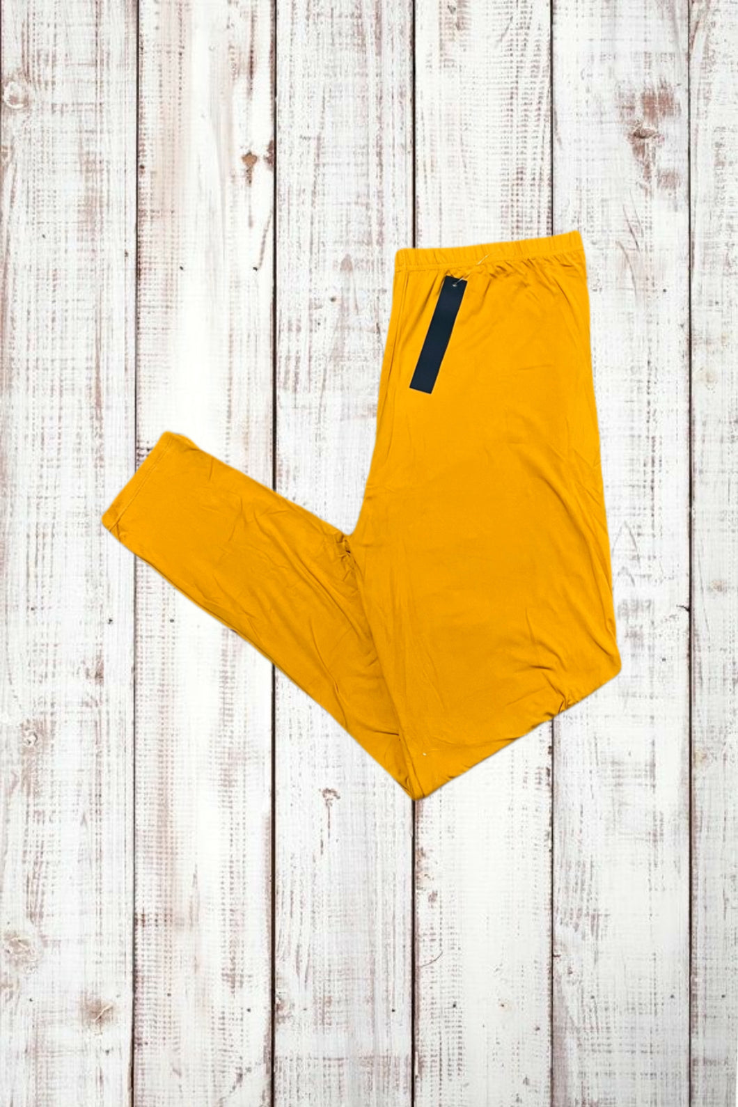 Buttery Soft Leggings - Solid Golden Mustard Yellow