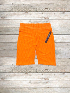 TikTok Biker Shorts & Crop Top - Neon Orange