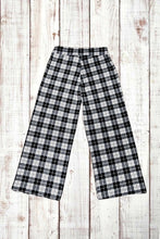 Load image into Gallery viewer, Buttery Soft Lounge Pants - Classic Black/White Plaid
