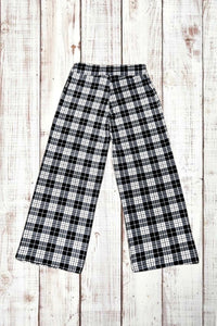 Buttery Soft Lounge Pants - Classic Black/White Plaid