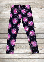 Load image into Gallery viewer, Buttery Soft Leggings - Pink &amp; Black Unicorns
