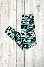 Load image into Gallery viewer, Buttery Soft Leggings - Soft Green Camo
