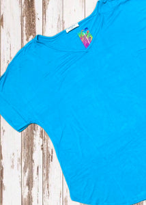 Extra Stretchy Tee - Ice Blue