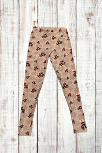 Buttery Soft Leggings - Run Run Rudolph