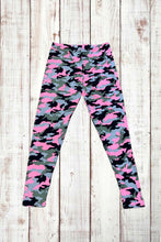 Load image into Gallery viewer, Buttery Soft Leggings - Camo Light Pink/Gray
