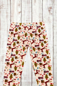 Buttery Soft Leggings - Eight Tiny Reindeer