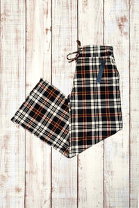 Buttery Soft Lounge Pants - Brown Plaid