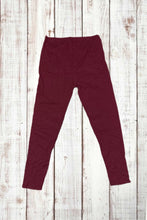 Load image into Gallery viewer, Buttery Soft Leggings - Solid Burgundy Red
