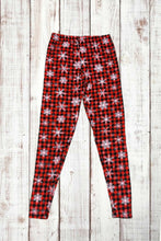 Load image into Gallery viewer, Buttery Soft Leggings - Snowflake Plaid
