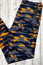 Load image into Gallery viewer, Buttery Soft Leggings - Camo Orange/Gray/Black
