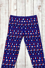 Load image into Gallery viewer, Buttery Soft Leggings - Red White &amp; Blue Christmas
