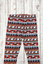 Load image into Gallery viewer, Buttery Soft Leggings - Christmas Santa Red Orange &amp; White
