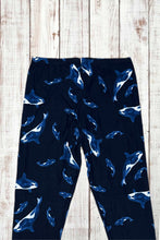 Load image into Gallery viewer, Buttery Soft Leggings - Orca Whale Print
