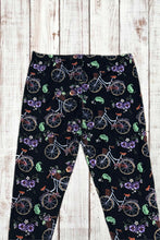 Load image into Gallery viewer, Buttery Soft Leggings - Bicyles &amp; Flowers
