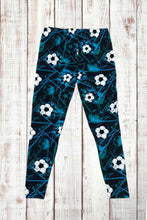 Load image into Gallery viewer, Buttery Soft Leggings - Soccer Print
