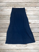 Load image into Gallery viewer, Maxi Skirts w/ Pockets - Navy Blue
