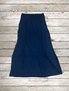 Maxi Skirts w/ Pockets - Navy Blue