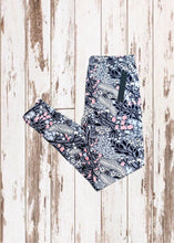 Load image into Gallery viewer, Buttery Soft Leggings - Pink &amp; Gray Floral
