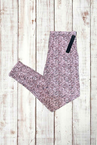 Buttery Soft Leggings - Marled Pink