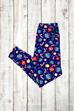 Load image into Gallery viewer, Buttery Soft Leggings - Blue Christmas
