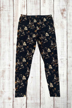 Load image into Gallery viewer, Buttery Soft Leggings - Brown &amp; Black Floral
