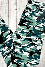 Load image into Gallery viewer, Buttery Soft Leggings - Soft Green Camo
