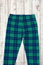 Load image into Gallery viewer, Buttery Soft Leggings - Green/Blue Plaid
