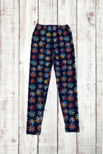 Load image into Gallery viewer, Buttery Soft Leggings - Rainbow Snowflakes
